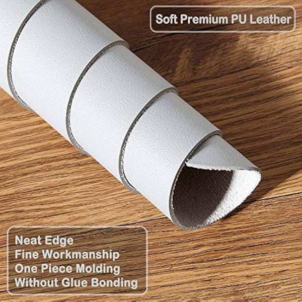 Desk Pad Large, DOBAOJIA Desk Mat, Laptop Mat, Writing Pad, Desk Blotter, Extended Mouse Mat, Large Mouse Pad for Office/Home, PU Leather Waterproof +Suede Non-Slip 27.5" X 13.8" (Grey)