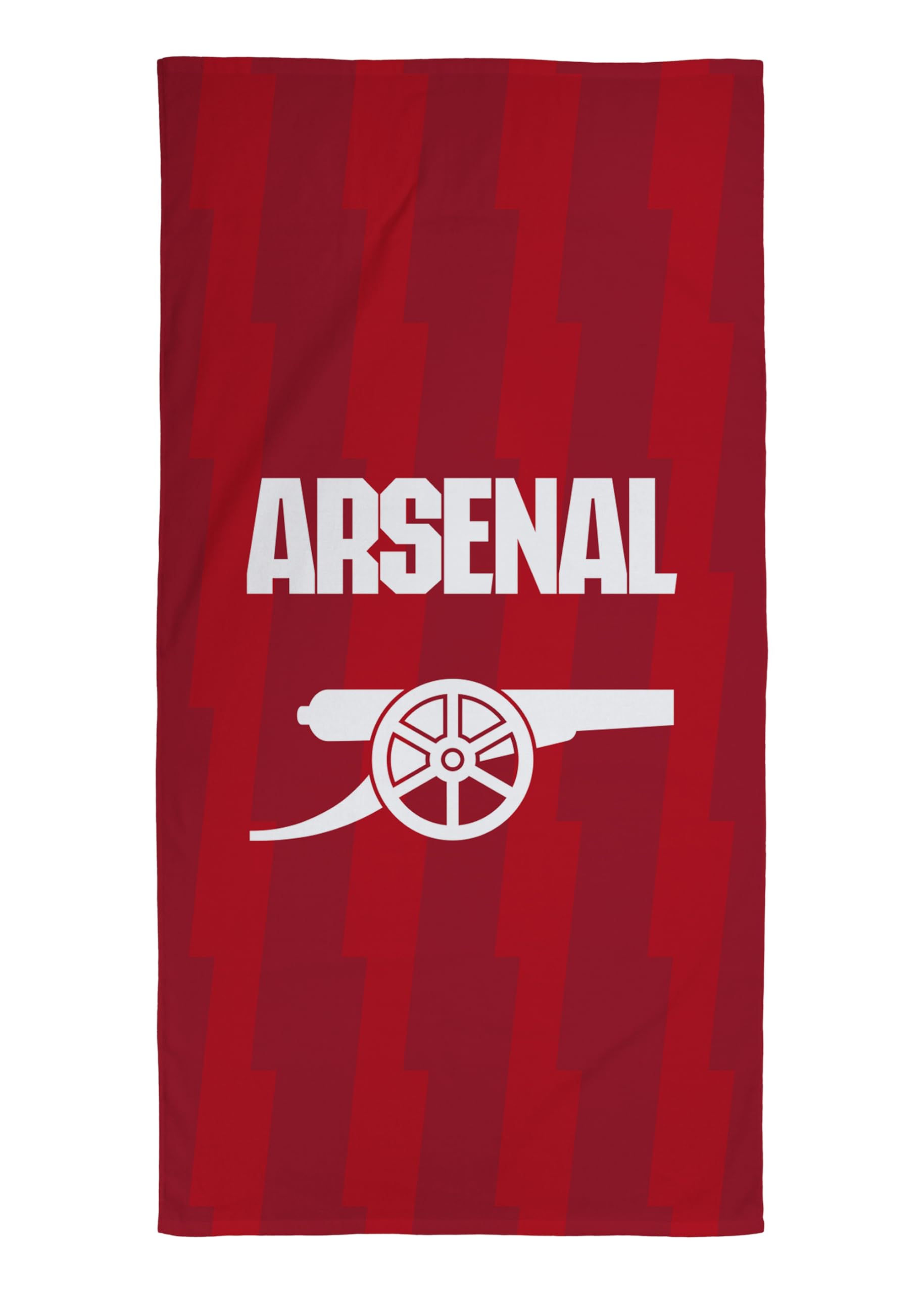 CHARACTER WORLD Official Arsenal FC Towel | Super Soft Feel, Lightning Football Club Design | Perfect The Home, Bath, Beach & Swimming Pool | One Size
