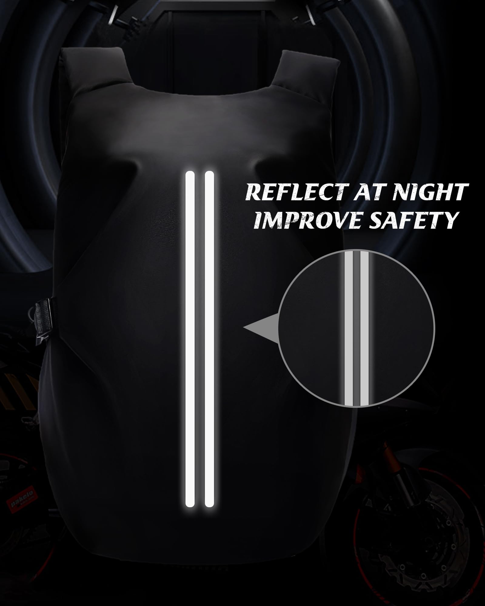 HYC00 Motorcycle Backpacks for Men Women Waterproof Motorbike Helmet Bag,Motorcycle Accessories,Motorcycle Helmet Backpack,Laptop Rucksack Travel Backpacks School Bags Hiking Treeking Rucksack Daypack