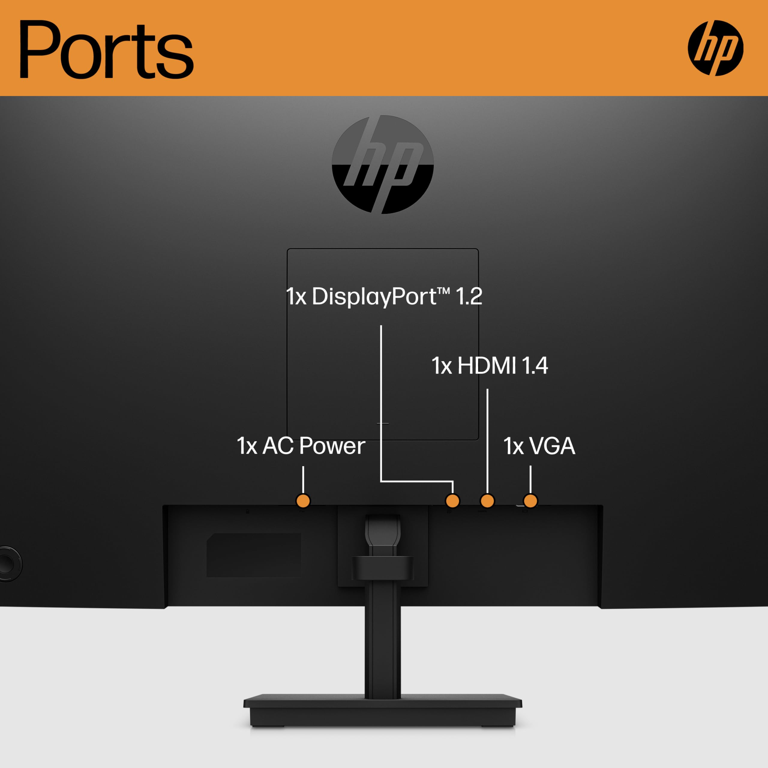 HP 24 Inch FHD Monitor | Full HD VA LCD Display | 75hz Refresh Rate | 250 Nits Brightness | 3000:1 Contrast Ratio | AMD FreeSync Technology | Adjustable Tilt | 1x HDMI 1.4, 1x VGA | Black | V24v G5