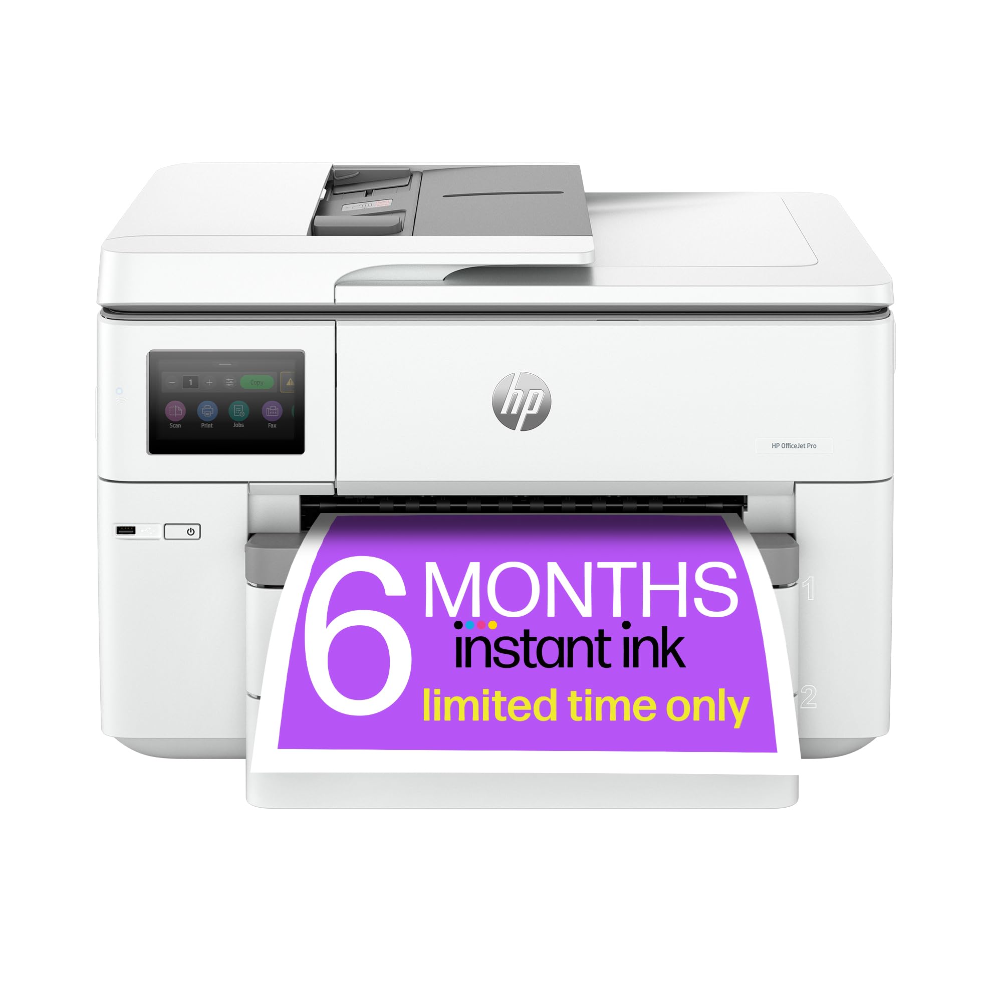 HP OfficeJet Pro 9730e All-in-One Printer | Colour | for Small Office | Wireless | Print, Scan, Copy, ADF | Up To A3 | 2 Tray | 6 months free Instant Ink limited time only