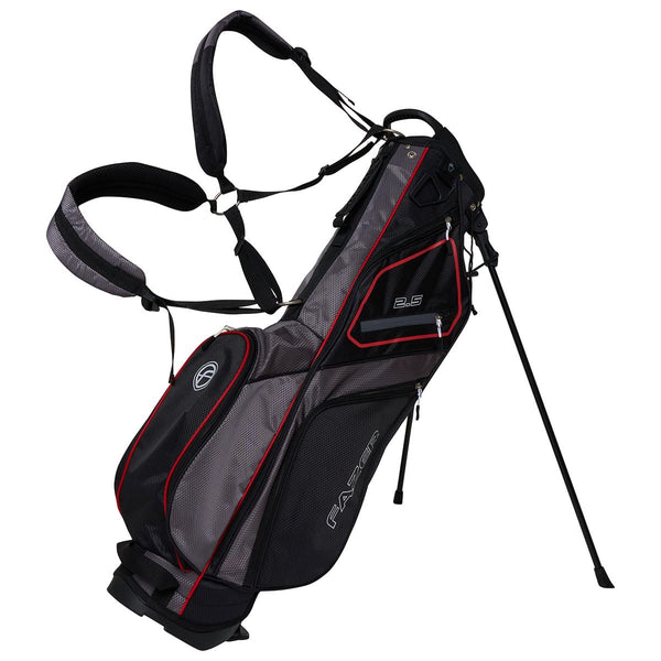 Fazer 2.5 Golf Stand Bag - Lightweight Travel & Shoe Storage with 4-Way Club Divider - Compact Design with Dual Straps & Multiple Pockets for Easy