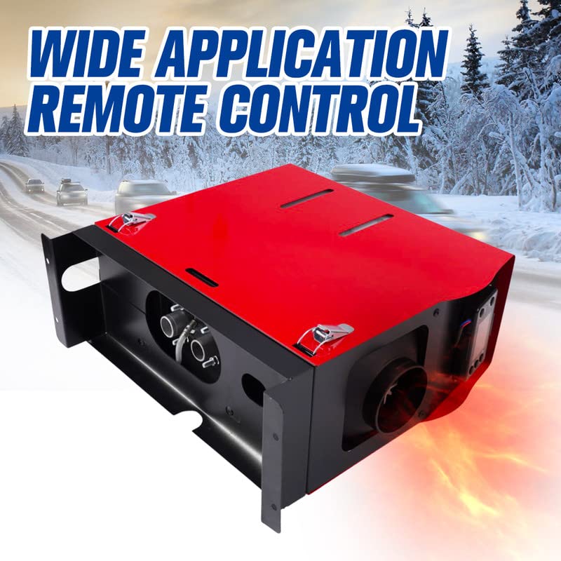 ShockFlo 12V 5KW Diesel Air Heater, All in One Parking Heater Kit with Remote Control, Silencer and LCD Display, Fast Heating, for RV Truck, Motorhomes, Boat, Bus, Car Trailer, Caravans