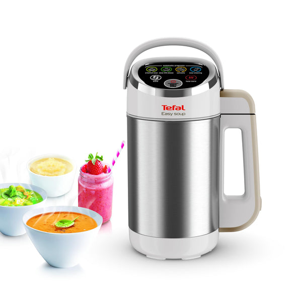 Tefal Blender & Soup Maker Perfectmix Cook, 2L, 10 Auto Programs, Smoothie Maker, Removable Blades, Cleaning Program & Brush, Glass Jug, Tamper, Hot & Cold Kitchen Blender, Cooking, BL83SD65