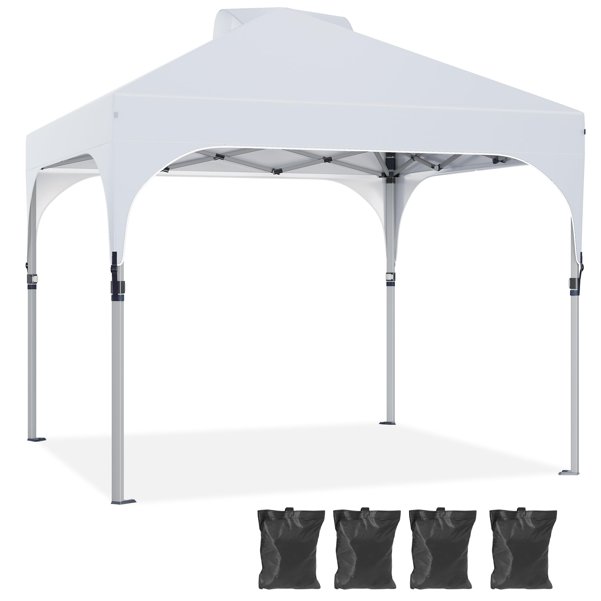 YITAHOME 2.5x2.5M Instant Heavy Duty Pop Up Gazebo, Waterproof Folding Garden Camping Party Tent Canopy Marquee with Roller Bag for Patio Markets Beach