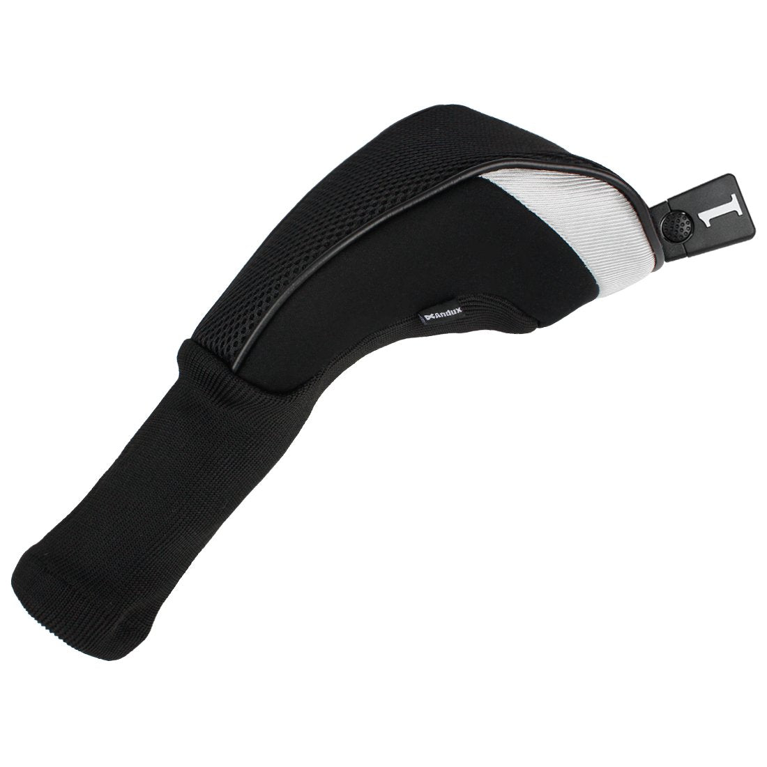 Andux 4pcs/Set Golf Wood Club Head Covers 460cc Driver with Long Neck Black