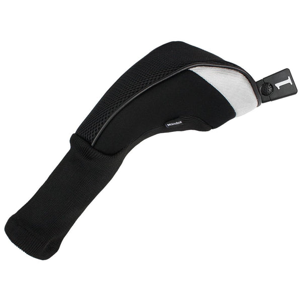 Andux 5pcs/Set Golf 460cc Driver Fairway Wood Club Head Covers Long Neck Black/Black