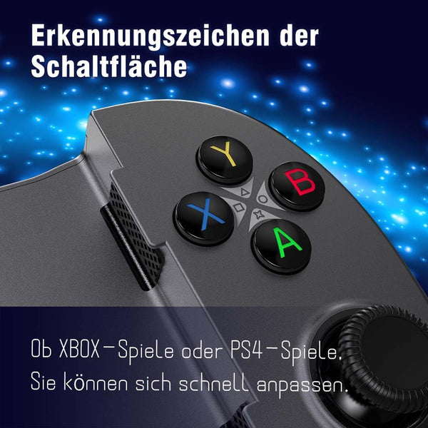 ShanWan Mobile Gaming Controller for Android/iOS, Phone controller for iPhone15, Bluetooth connection, PS Remote Gaming Xbox Cloud Steam Link GeForce NOW MFi Apple Arcade Gaming