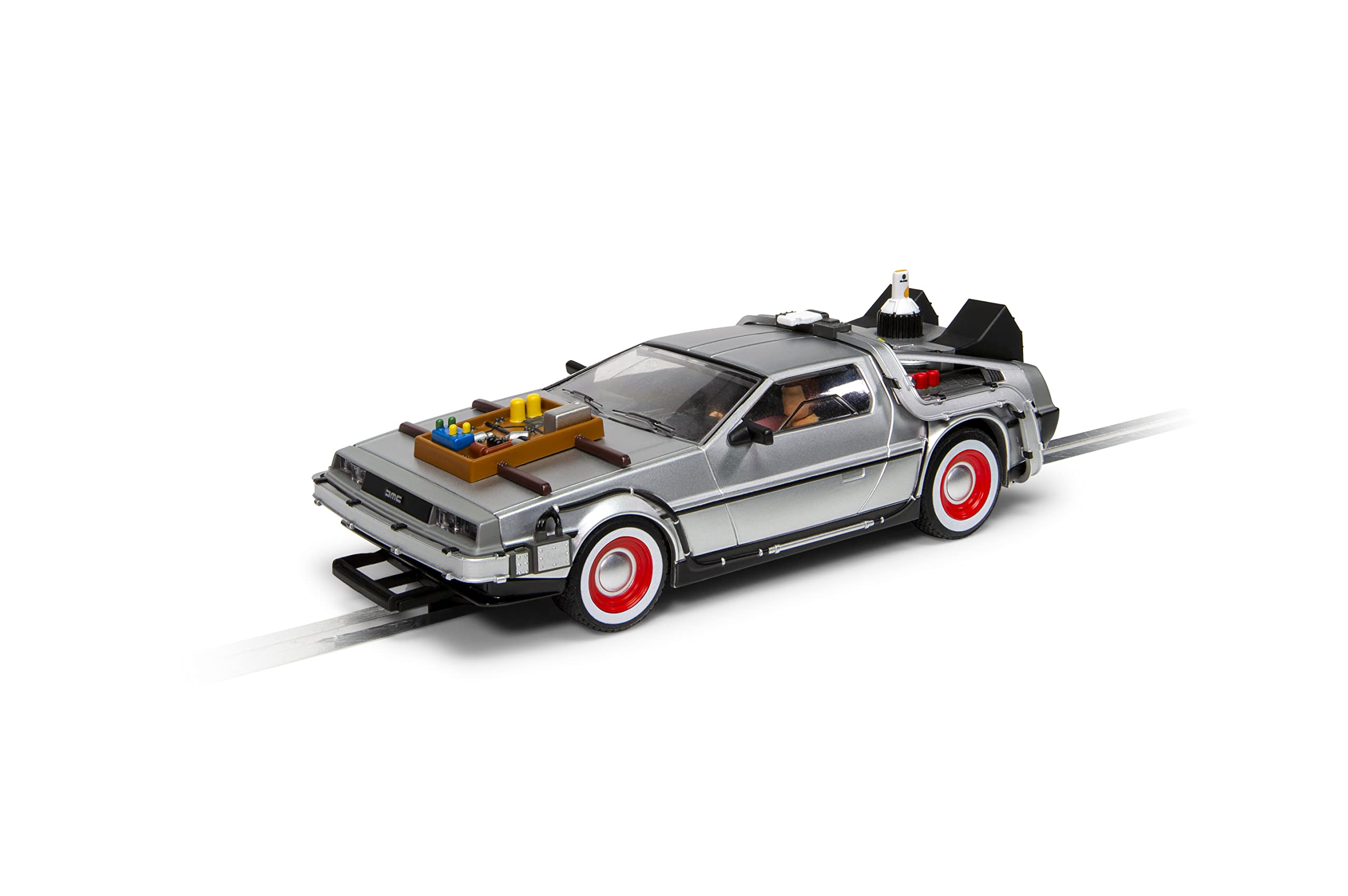 Scalextric Cars - C4541 Back To The Future 2, Flying Time Machine - Toy Slot Car for use with Race Tracks and Set - Gift Ideas for Kids and Adults, Scalextric Accessories