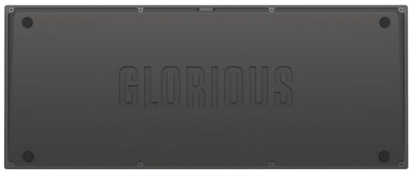 Glorious Gaming GMMK PRO 75% Barebones (Frame Only) - Modular Mechanical Gaming Keyboard, TKL Size (75%), 1.5kg Frame, RGB, Customisable, 5-Pin Switch Support, International/ISO Layout - Black Slate