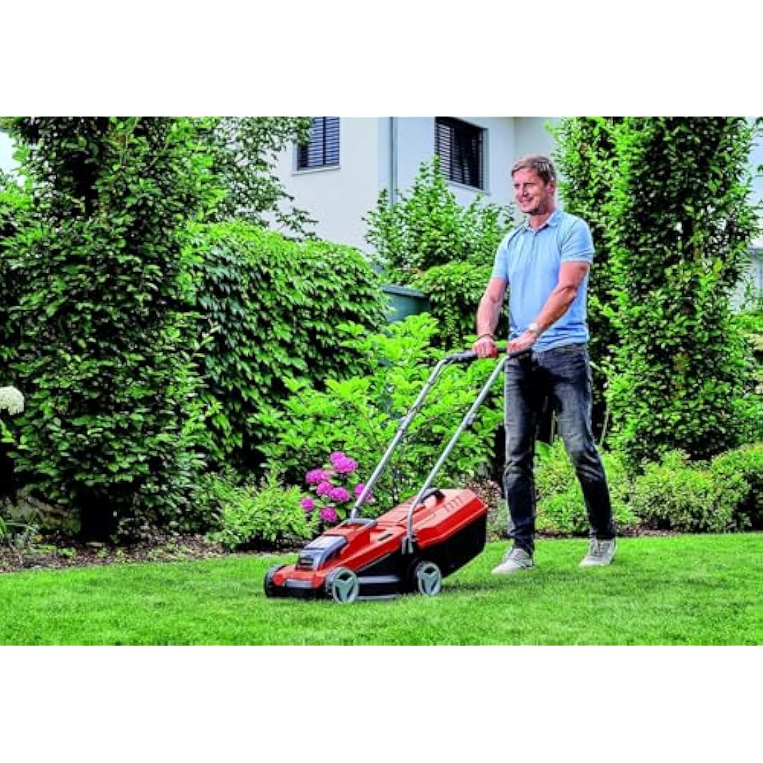 Einhell Power X-Change 18/32 Cordless Lawnmower - 18V, Brushless Motor, 32cm Cutting Width, 25L Grass Box, 3 Cutting Heights - GE-CM 18/32 Li Solo Battery Lawn Mower (Battery Not Included)