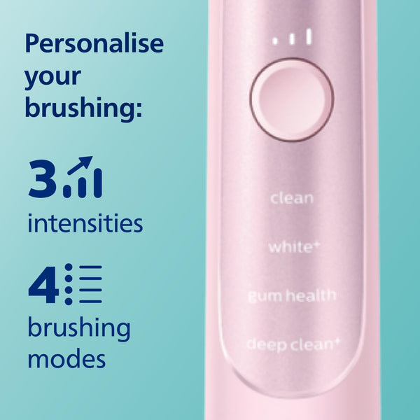 Philips Sonicare Series 7900: Advanced Whitening Sonic Electric Toothbrush with app in White, (Model HX9636/19)