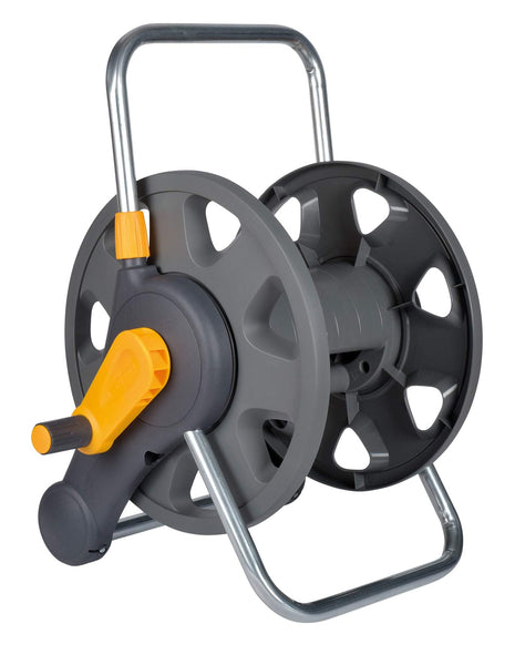 HOZELOCK - Hose Reel 60m 2-in-1 (Reel and Wall Fixings Only) : Free-standing or Wall-mounted, Reel With Lightweight, Robust Main Body for Durability