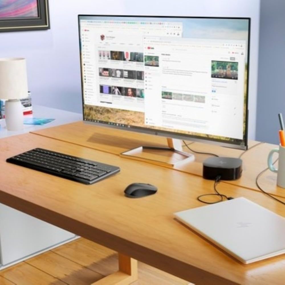 HP 330 Wireless Keyboard and Mouse Combo | 2.4 GHz Wireless Connection with USB Dongle | 12 Function Keys | Ergonomically Designed | 1600 DPI | LED Indicators | Numpad | Black