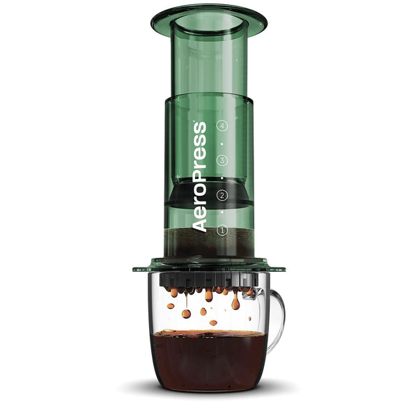 AeroPress Clear Coffee Press  3 In 1 Brew Method Combines French Press, Pourover, Espresso, Full Bodied Coffee Without Grit or Bitterness, Small