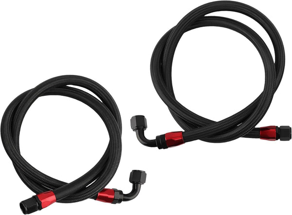 maXpeedingrods 13 Row AN10 Universal Engine Transmission Universal Oil Cooler Kit 3/4"UNF16 with Filter Adapter & Hoses Kit black