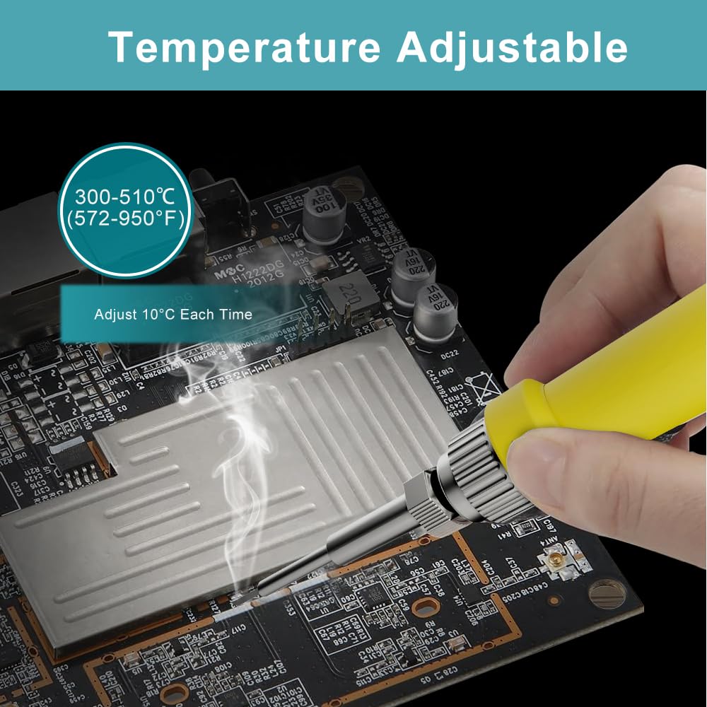 60W Cordless Soldering Iron Kit for makita 18V Battery (NO Battery) Soldering Iron Station with Auto-Sleep,Temperature Regulation for DIY, Appliance Repair,Wire Welding