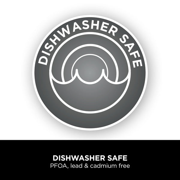 Ninja ZEROSTICK Classic 5-Piece Pan Set [CW55000UK] Aluminium Cookware, Induction Compatible, Dishwasher Safe, Oven Safe to 180°C, Glass Lids, Black