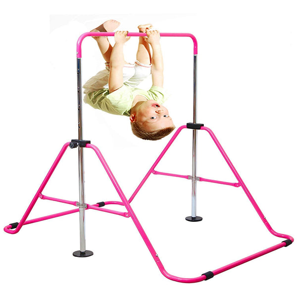 Expandable Gymnastics Bars Junior Training Bar Adjustable Height Gymnastic Horizontal Bars Children Folding Training Monkey Bars Child Gym Climbing