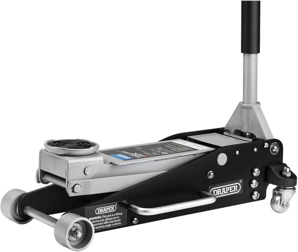 Draper 13929 Aluminium and Steel Racing Trolley Jack, 2.5 Tonne