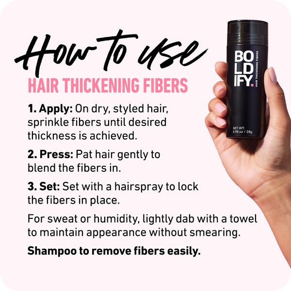 BOLDIFY Hair Fibres (56g) - Fill In Thinning and Fine Hair for an Instantly Fuller, Thicker Look - 14 Shades for Women and Men - Medium Brown