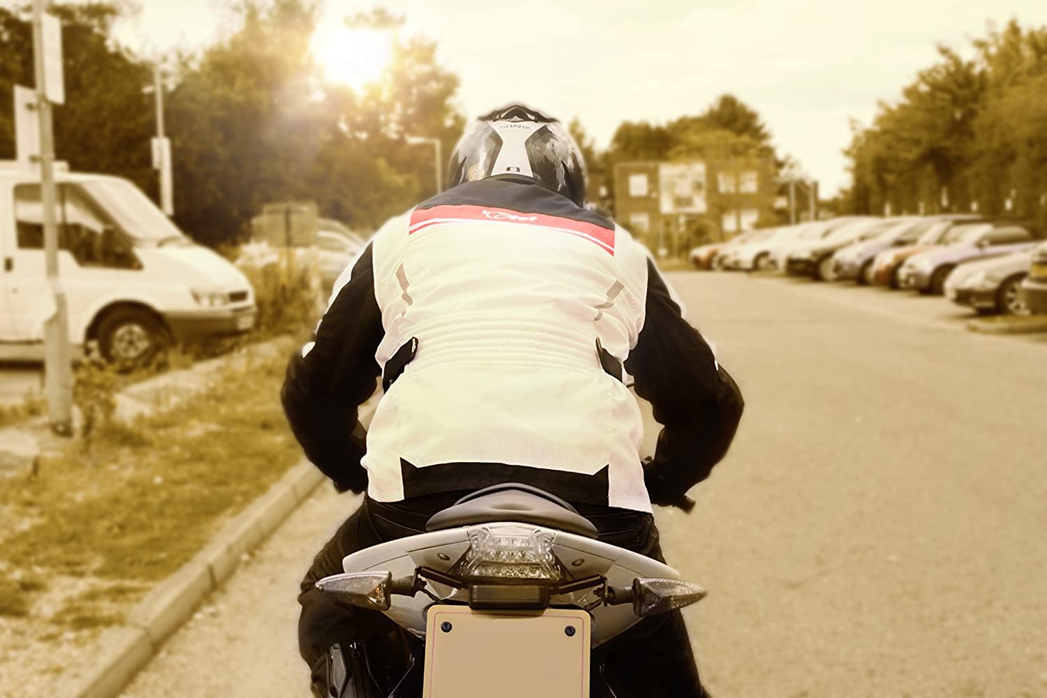 Jet Men's Waterproof Motorcycle Jacket with Aquatex Textile Armour