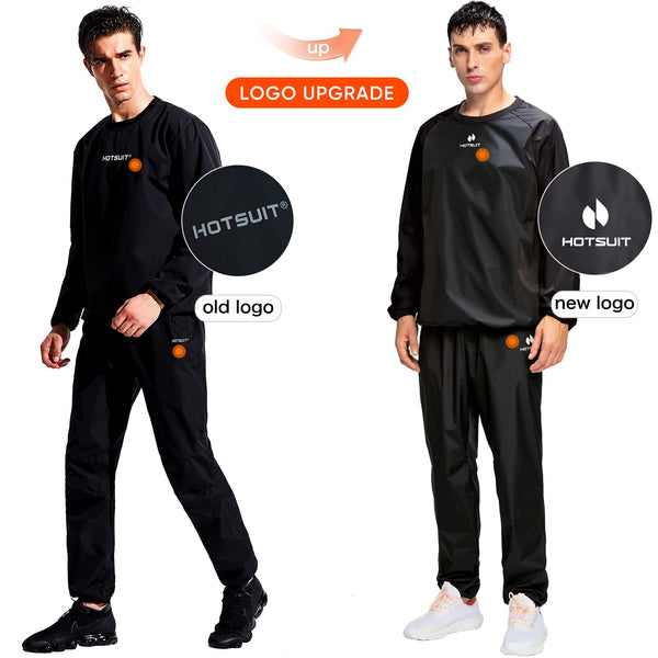 HOTSUIT Sauna Suit for Men, Anti Rip Sweat Suits for Slimming, Workout Jacket & Pants - Fabric Upgrade