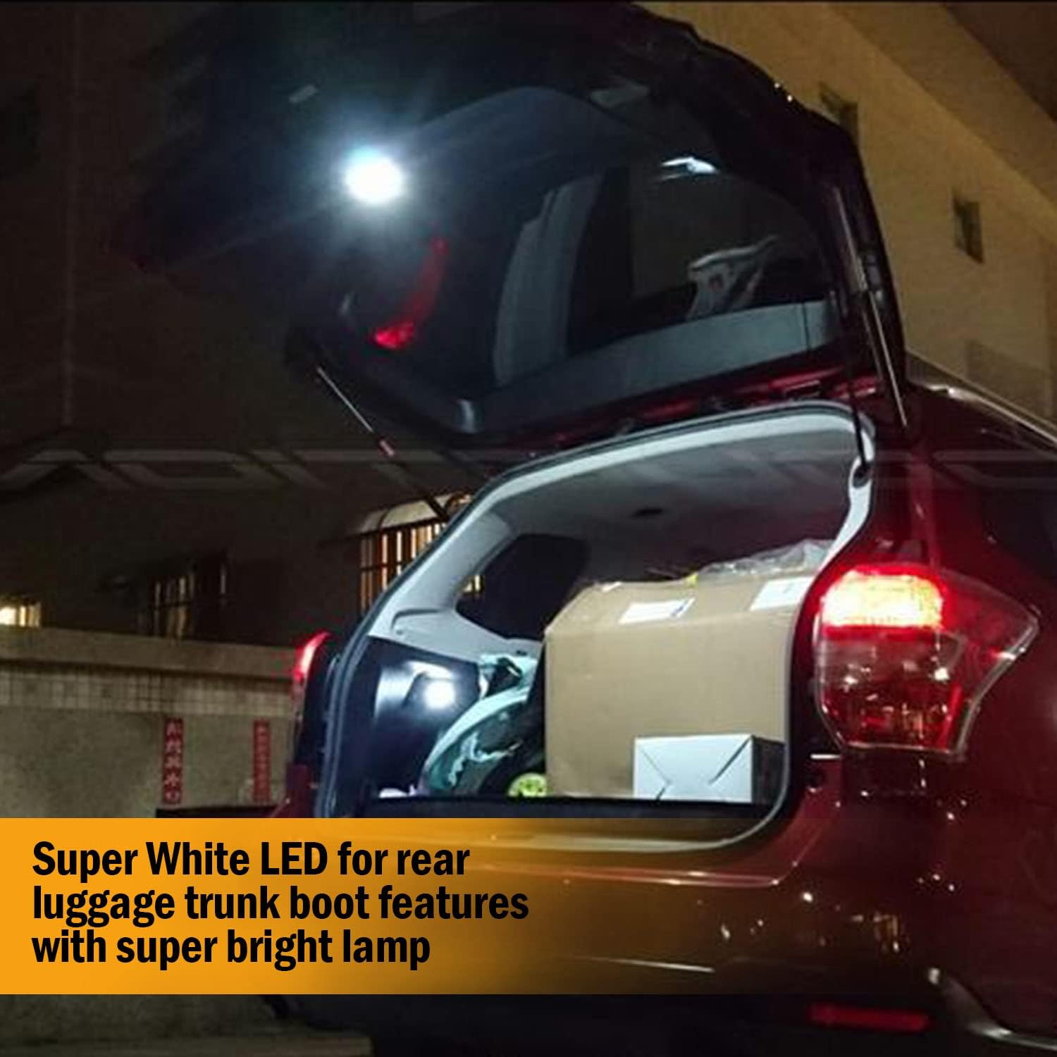 Rear Trunk Boot LED Super Bright Light Lamp Compatible With 2012 2013 2014 2015 2016 2017 2018 Forester SJ XT - Trunk Cargo Area Light - LED Luggage Compartment Light