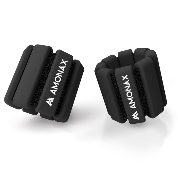 Amonax Adjustable Ankle and Wrist Weights Set, Fitness Leg Weights for Women Men, 1lb/2lb Pair for Strength Training, Pilates Weights Running Swimming