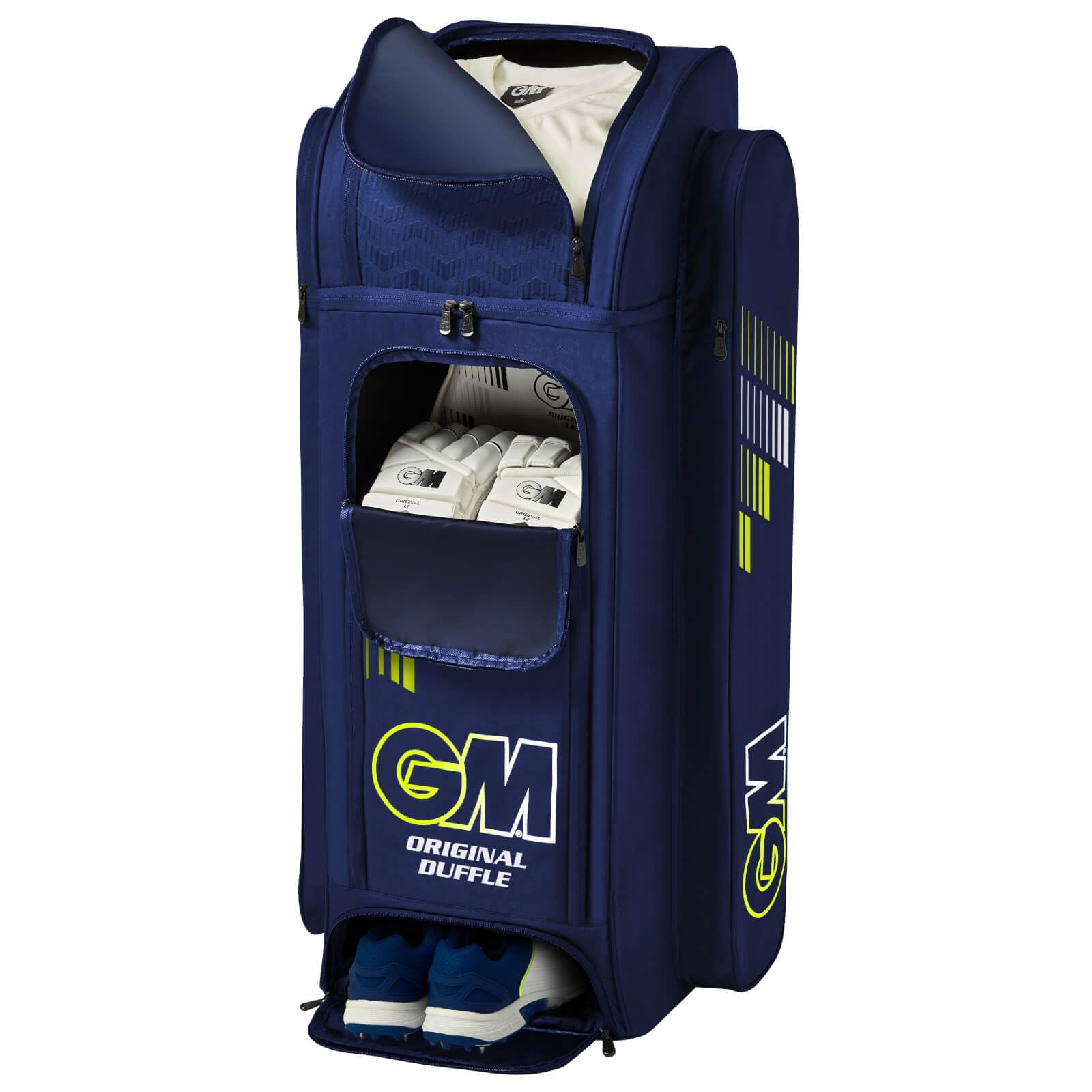 Gunn & Moore GM Cricket Duffle Duffel Bag | Original Prima | Two Full Length Bat Pockets & Adjustable Straps | Shoe Tunnel | Tough 600 Denier