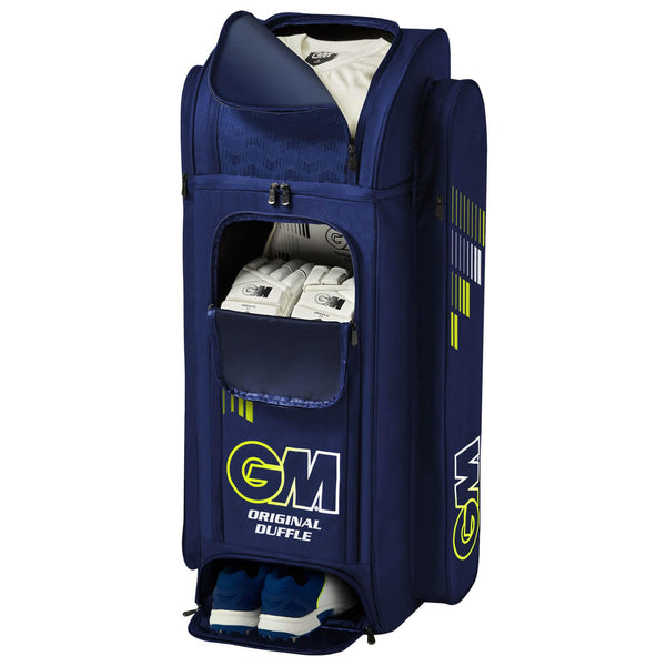 Gunn & Moore GM Cricket Duffle Duffel Bag | Original Prima | Two Full Length Bat Pockets & Adjustable Straps | Shoe Tunnel | Tough 600 Denier