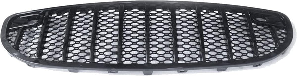 Gloss Black Front Grill Compatible With Smart Car Fortwo 453 Gen.3 - Grille Upgrade Replacement