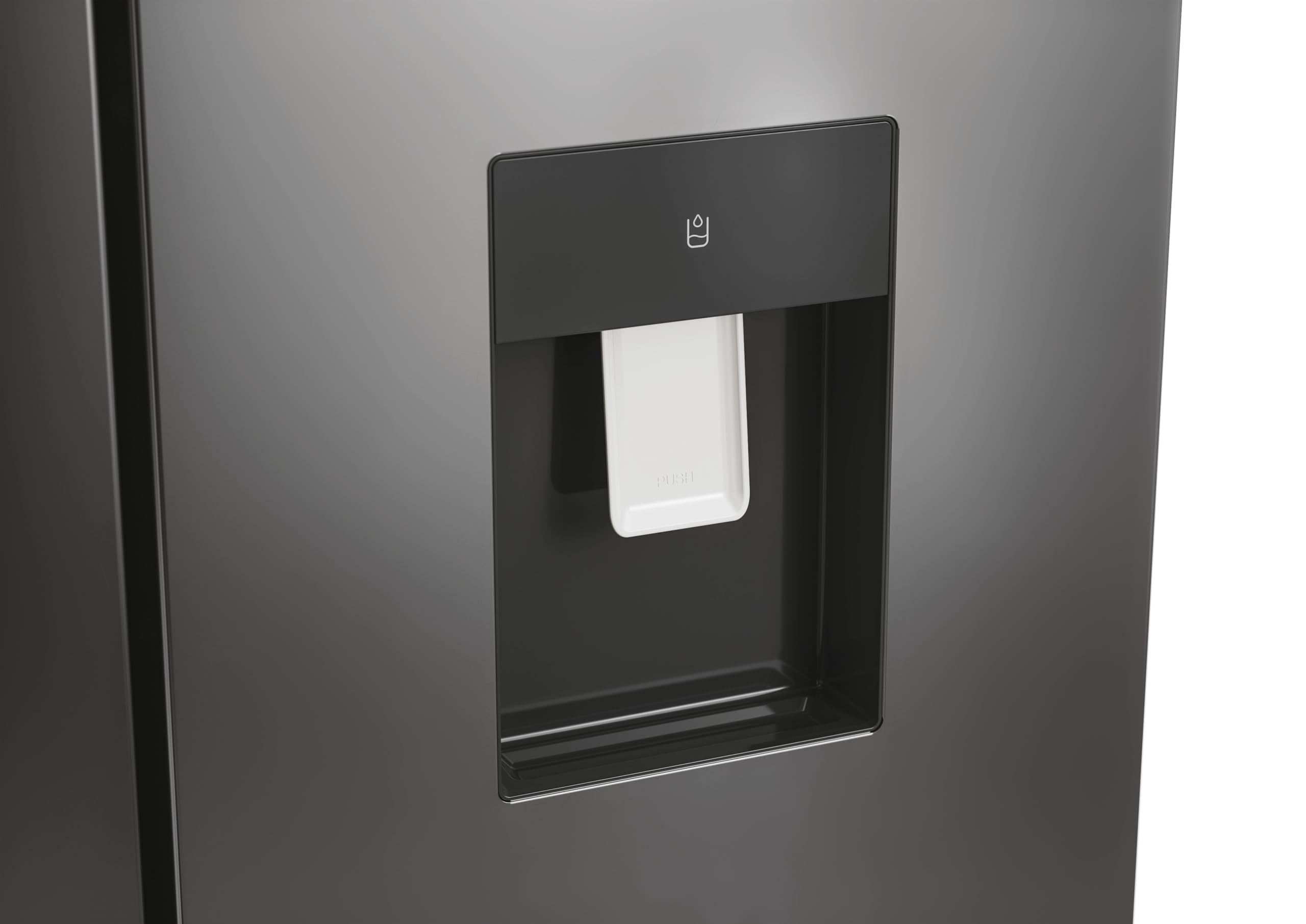 Hoover Free Standing Cube Fridge Freezer, 4 Doors, No Frost, E Class, 463L Total Capacity, Non Plumbed, Silver 83x65x181cm - HHCR3818EWPL