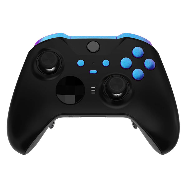 eXtremeRate Chameleon Purple Blue Buttons for Xbox One Elite Series 2 Controller, LB RB LT RT Bumpers Triggers ABXY Start Back Sync Profile Switch Keys for Xbox Elite Series 2 Core Controller