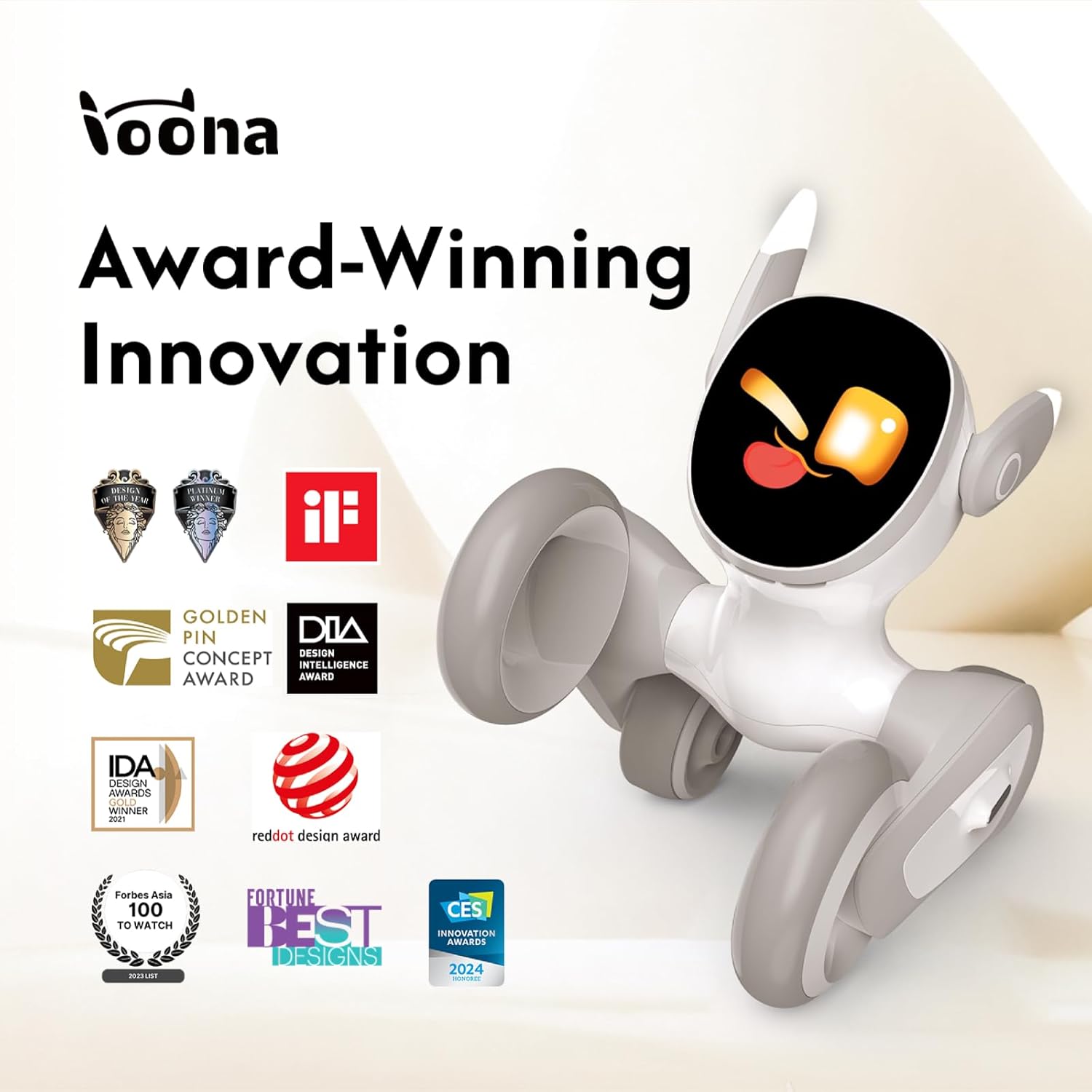 Loona: Robot Pet Dog ChatGPT-4o Smart AI-Powered Companion Voice & Gesture Control, Real-Time Interaction Robotics Toys for Kids, Home Monitoring - Includes Charging Dock