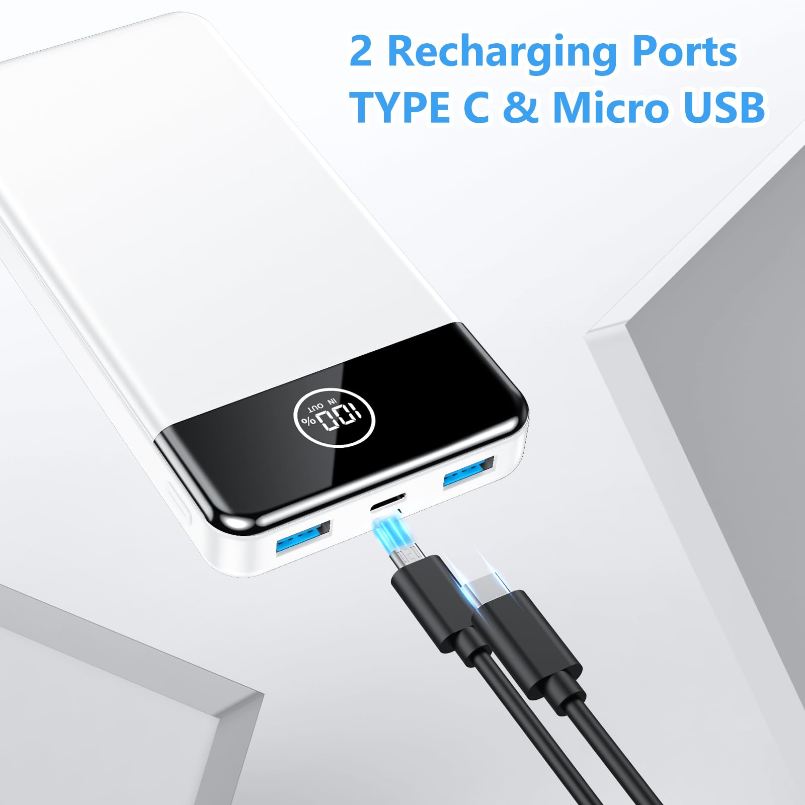 Power Bank Fast Charging 26800mAh, Portable Charger PD22.5W, PD3.0 QC4.0 USB-C/USB-A Output, Phone Battery Pack for iPhone 16 15 14 13 Plus Pro Max Mini, Glaxy