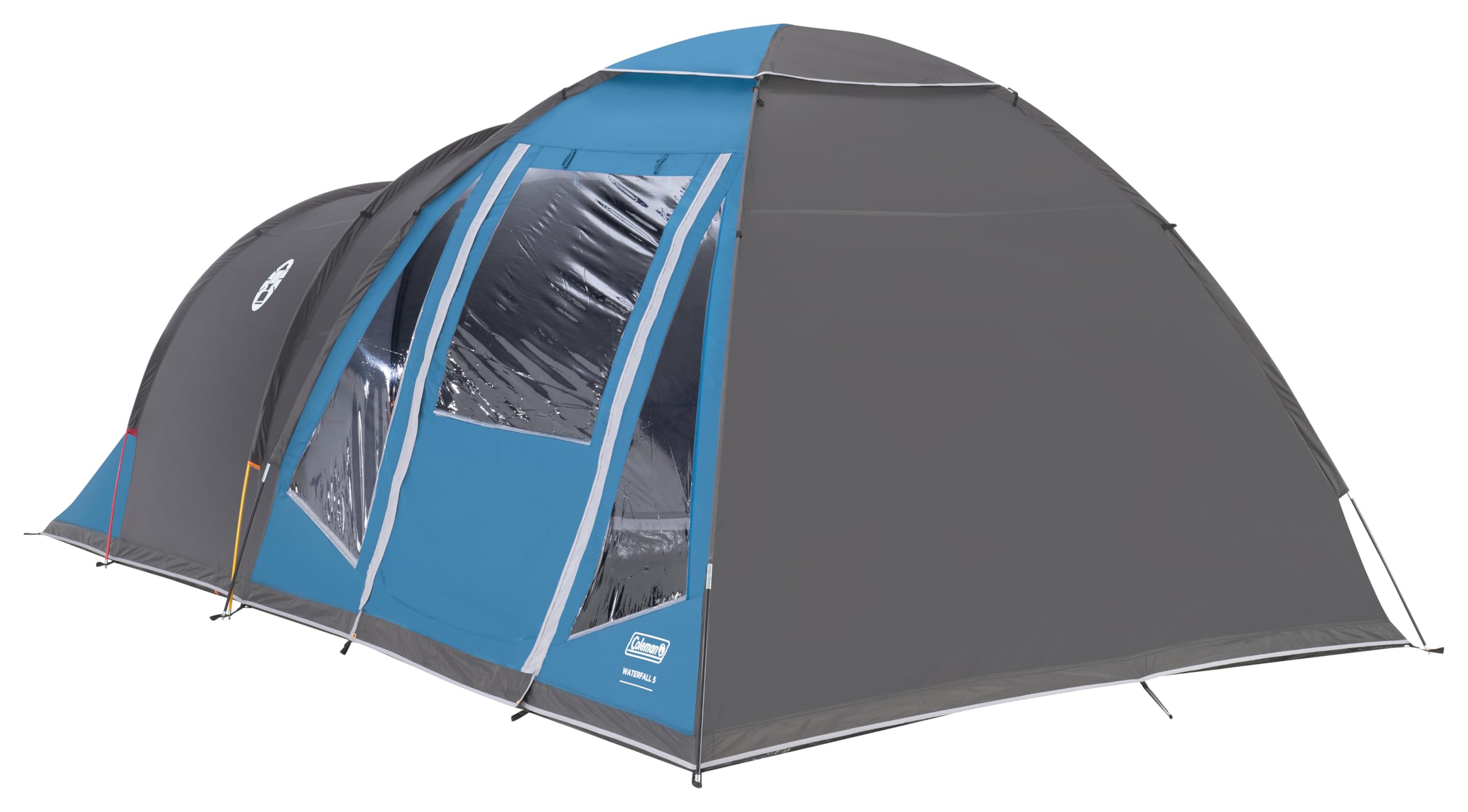 Coleman Waterfall 5 Family Tent | 5 Man Dome-Tunnel Hybrid Tent with Separate Living And Sleeping Area | Easy To Pitch | 5 Person Camping Tent | 3000mm Waterproof | with Sewn-in Groundsheet