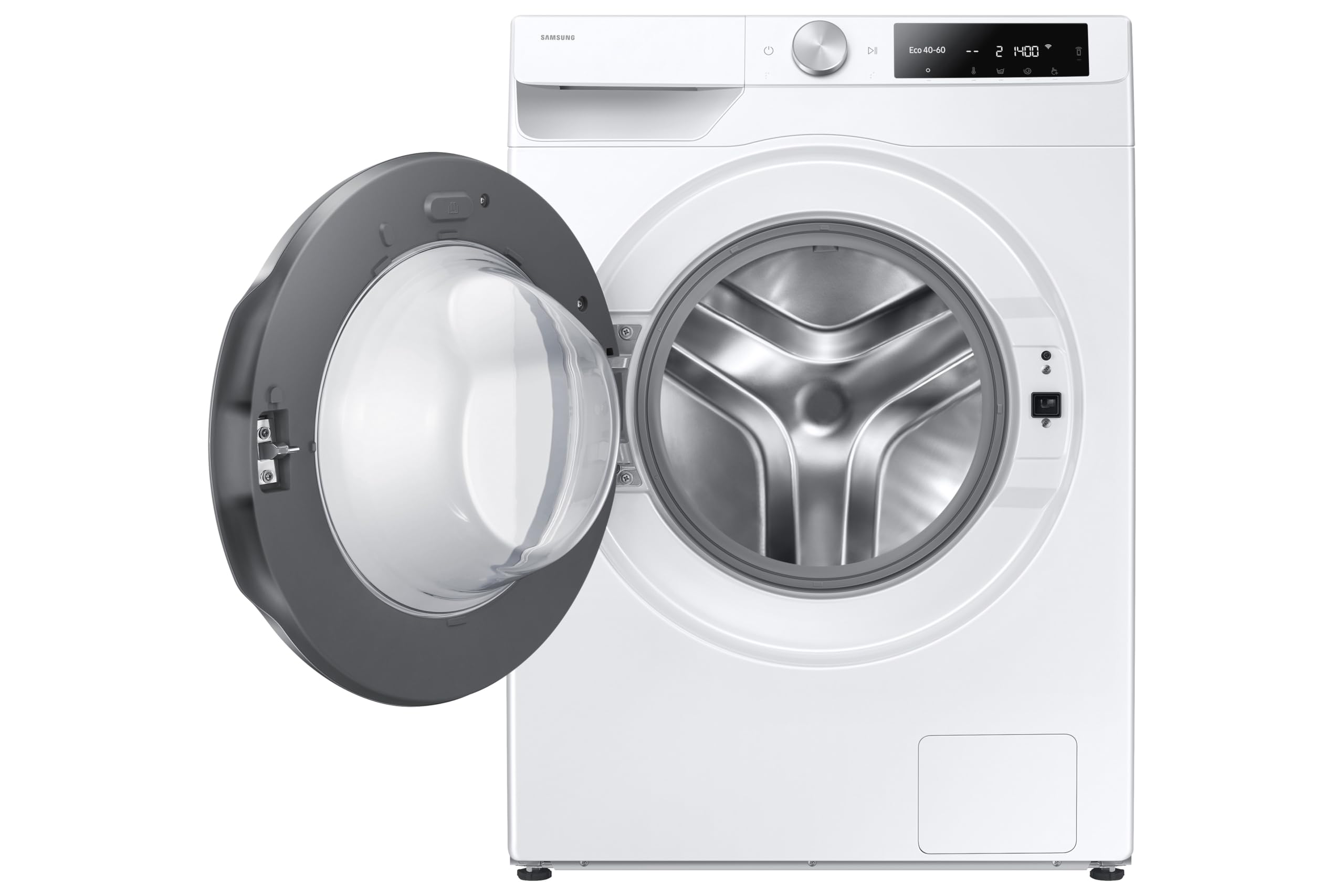 Samsung Series 6 AI Energy Washing Machine, 9kg, 1400rpm, White, WW90DG6U25LEU1