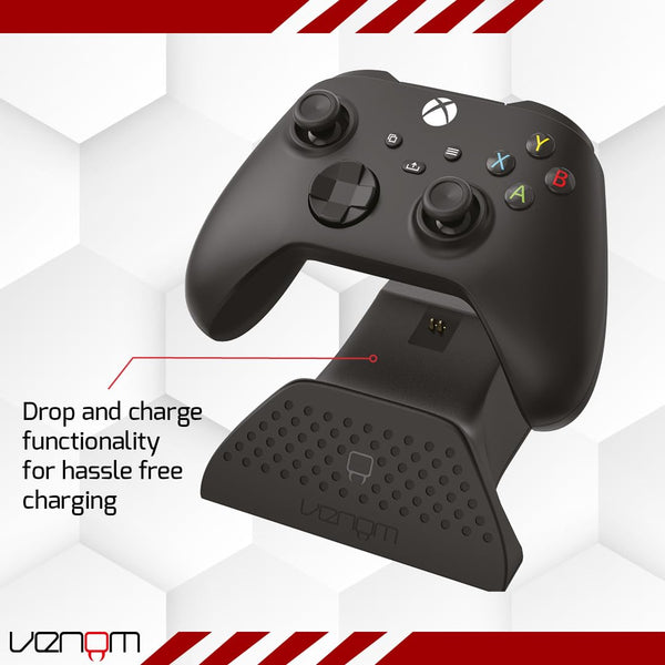 Venom Charging Dock with Rechargeable Battery Pack - Black (Xbox Series X & S/Xbox One)