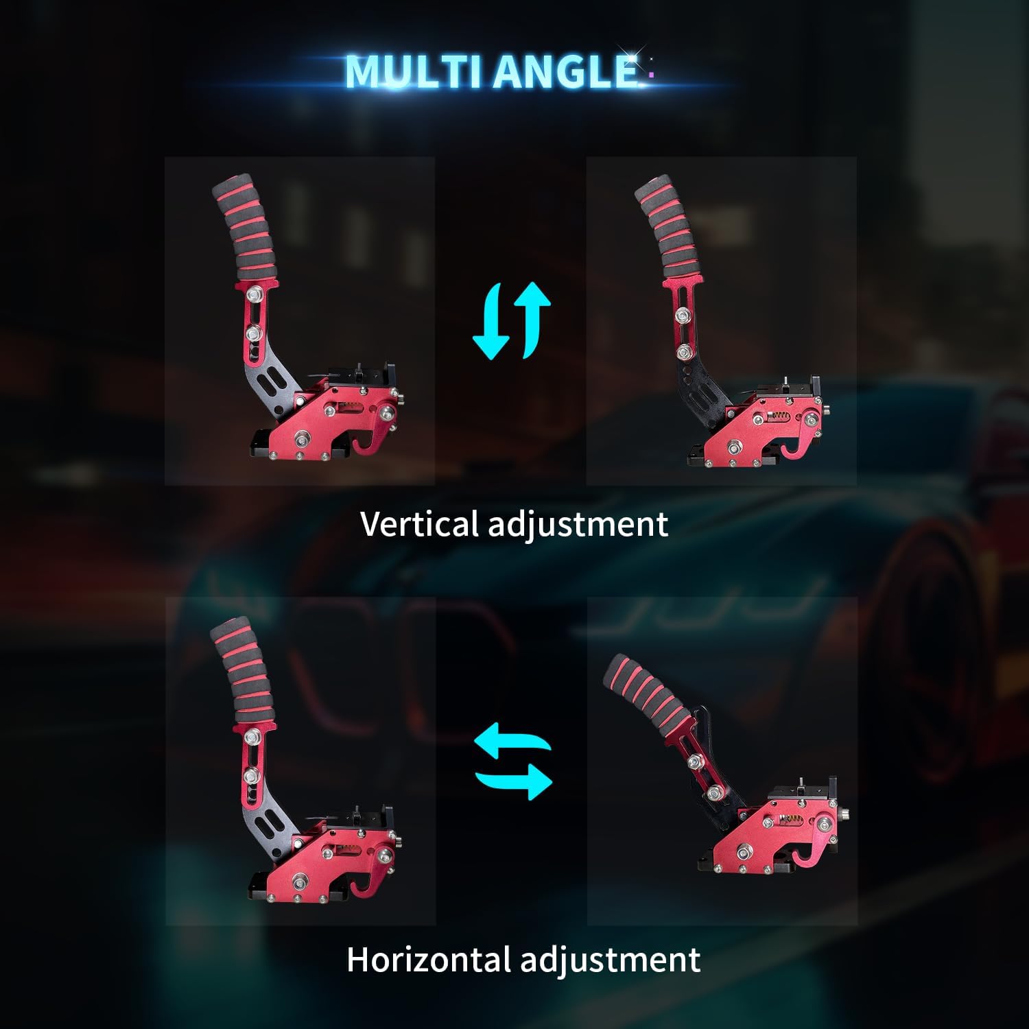 HCXLELD Sim Racing Handbrake, G29 G923 T300 Racing Wheel Compatible with PS4/PS5, G920 G923 TX Racing Wheel Compatible with XBOX Series X/S, All Racing Wheels for Windows, with Clamp