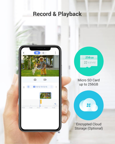 EZVIZ Wired Floodlight Security WiFi Camera Outdoor, Smart PIR Detection, FHD 1080P, 2000 Lumens, 25M Starlight Colour Night Vision, Weatherproof, Two-Way Talk, SD Card/Cloud Storage, Hardwired |LC1C