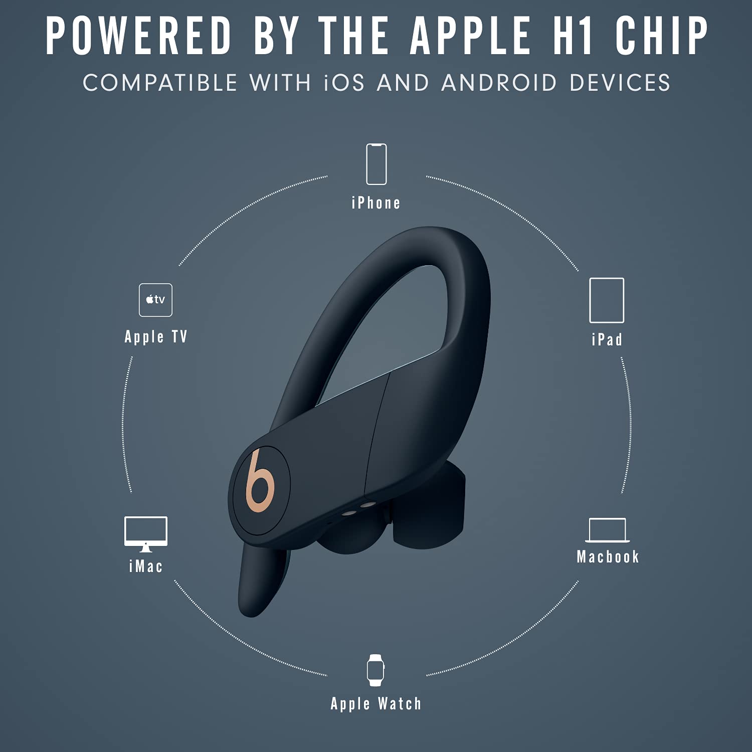 Beats Powerbeats Pro Wireless Earphones - Apple H1 Headphone Chip, Class 1 Bluetooth, 9 Hours Of Listening Time, Sweat Resistant Earbuds, Built-in Microphone - Black