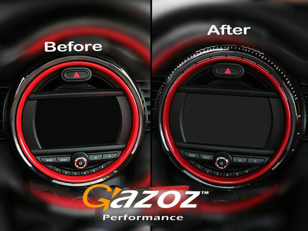 GAZOZ PERFORMANCE 6.5" Interior Center Multimedia Screen Frame Cover for Mini Cooper S F55 F56 F57