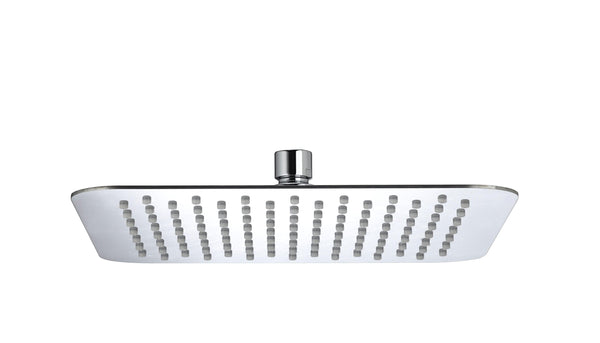 Bristan FH SLSQ01 C 200 mm Slimline Square Fixed Head - Chrome Plated, Rose