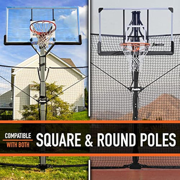 Franklin Sports Defender Net Pro – 10ft. x 8ft. Rebounder – Easily Fold and Quick Install – Defensive Net System