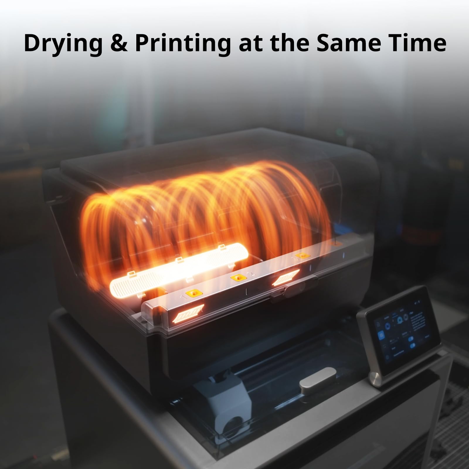 ANYCUBIC Kobra 3 V2 Combo 3D Printer, 600mm/s Fast Printing FDM 3D Printer, Multicolor Printing Up to 8 Colors, Active Drying, Upgraded Auto-leveling, Print Size 255x255x260mm, Realize Smooth Printing