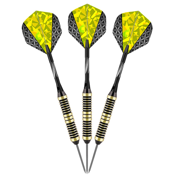 Steel Tip Darts Set,3 Pack Professional Dart with Aluminum Shafts and Darts Case