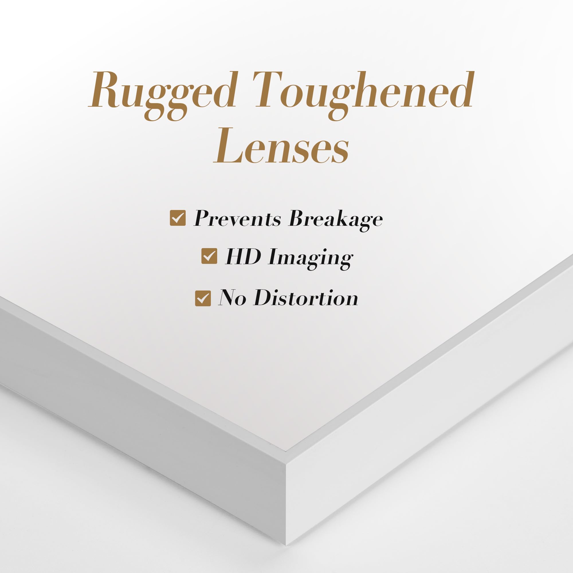 Hoikwo Full Length Mirrors 150x51 cm (59x20 inches),Standing Mirror with White Frame for Bedroom, Living Room or Bathroom