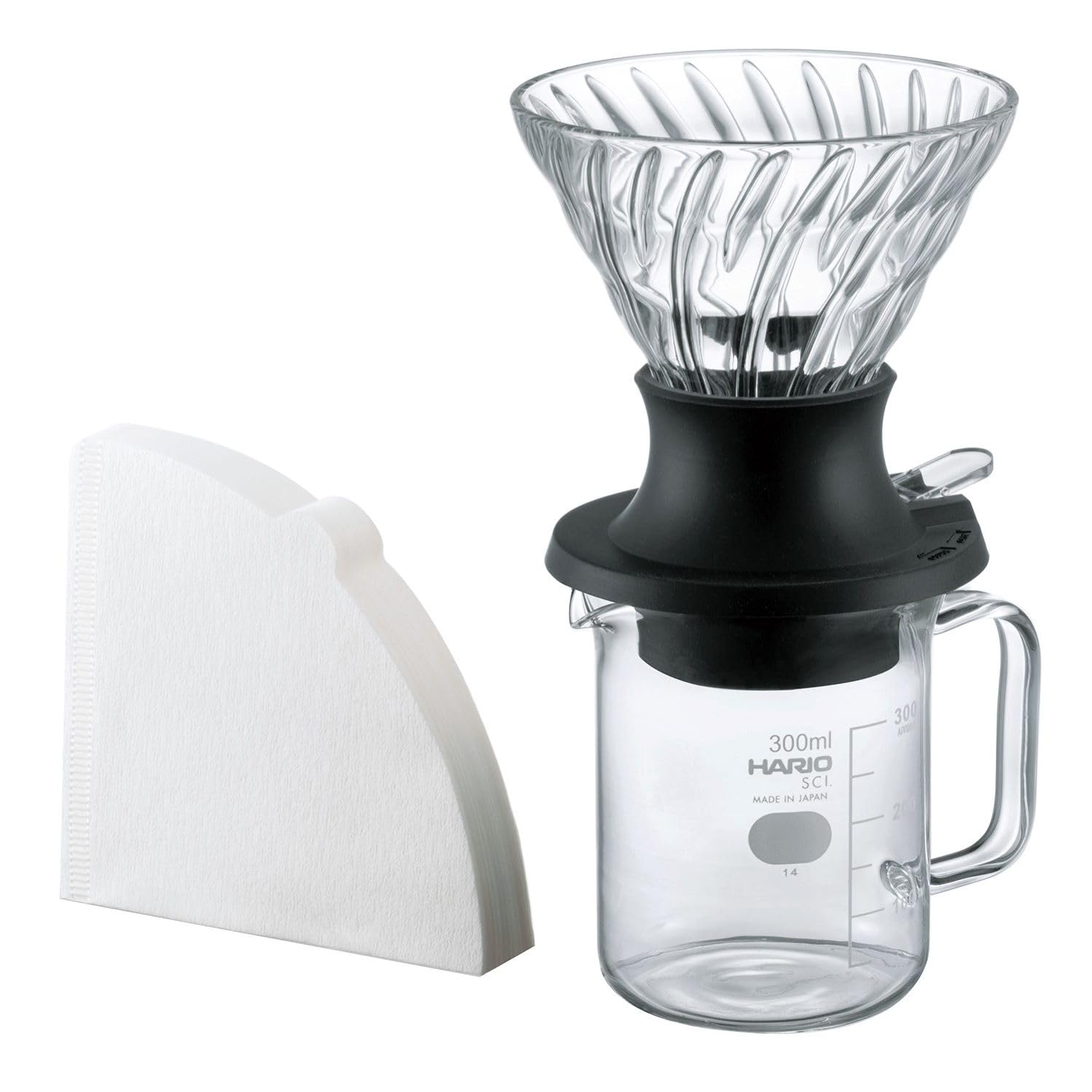 HARIO Start-Stop Dripper Set 200 ml Hand Filter Coffee Maker SSD-5012-B