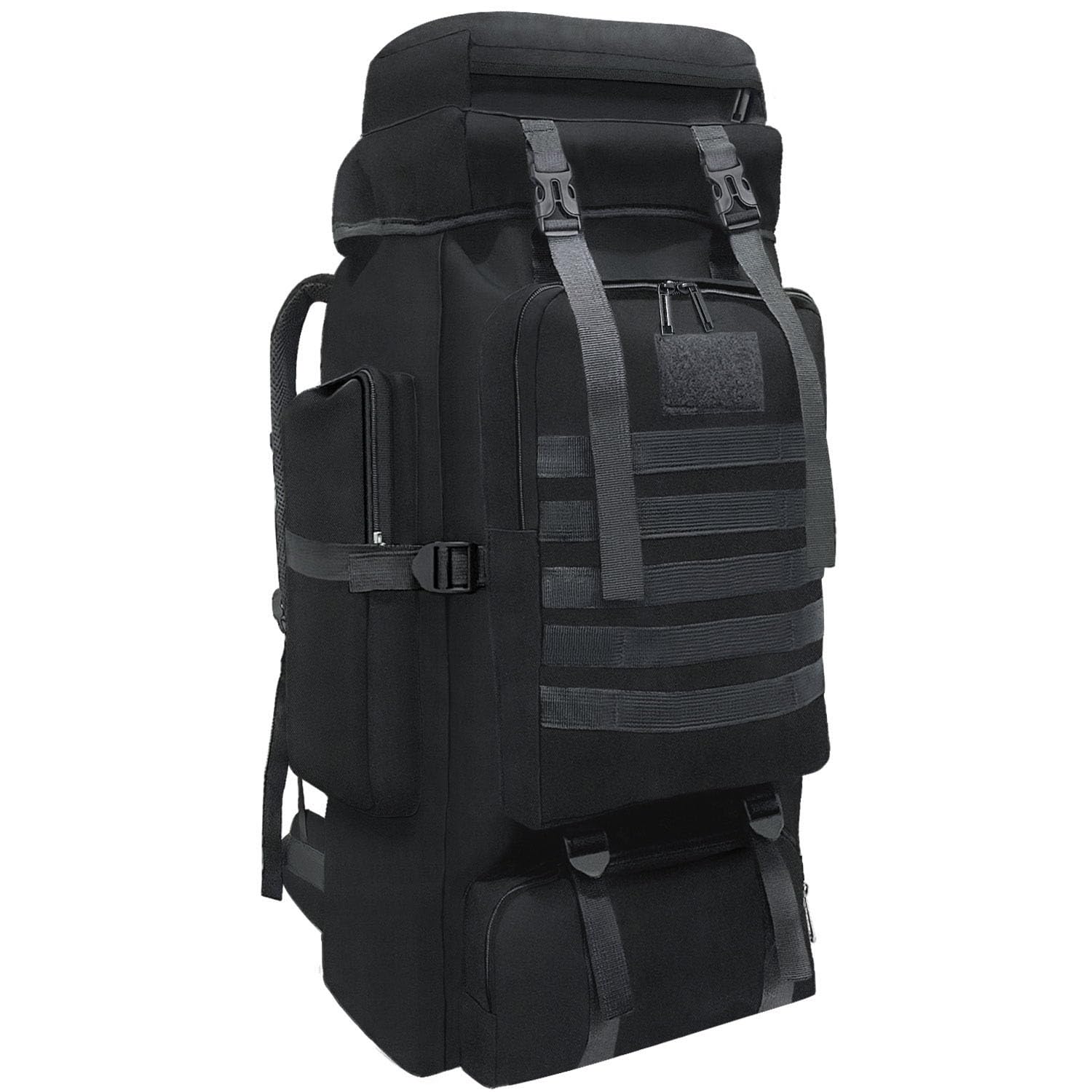 Wesoke 80L 100 liters Camping Hiking Backpack for Men, Extra Large Survival Hunting Backpack, Waterproof Big Molle Military Tactical Rucksack, Oversized Outdoor Sport Travel Daypack